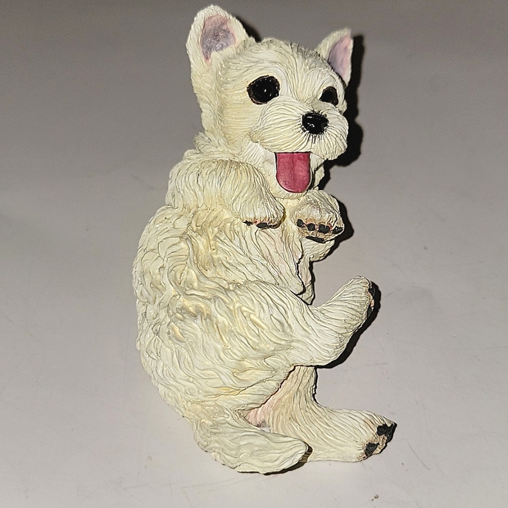 PICK LITTER WESTY PUP RESIN FIGURINE